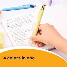 4 Color Pastel Ballpoint Pen With Smooth 1.0 Mm Point And Retractable Design, 3 - Count In Assorted Ink - 粉彩筆桿 + 黑色,藍色,綠色,紅色墨水 + 1 支(3 支裝) - 查看 8