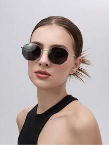 1 副男女通用经典几何时尚眼镜，适合旅行、度假、休闲活动、街头摄影、返校、日常佩戴 - 彩色 - 查看 7