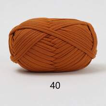 1 pièce 100g Fil de t-shirt, 30m/pièce Fil élastique de tissu pour crochet et tricot DIY, fil épais pour bretelles, pour projets de couverture, tapis et décoration maison faits main au crochet