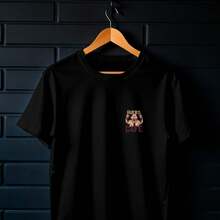 Over Quero Café Streewear Unisex T-Shirt Ref4014 - Black - View 7