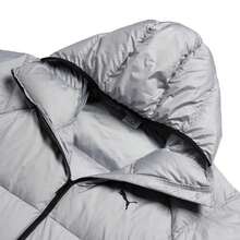 Puma 男裝Hooded Down Puffer Coat羽毛羽絨衣鴨絨90%日常休閒溫暖通勤商務運動棉服691080-63 - 灰色 - 查看 3