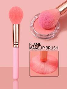 1支多功能腮红刷，柔软面部化妆刷，散粉刷，高光刷，化妆工具，旅行装，粉底刷，遮瑕刷，腮红刷，修容刷，腮红刷，古铜粉刷，散粉刷，粉底刷，腮红刷，赠品 - 粉色 - 查看 2