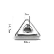 1/5 件 304 不锈钢 18K 镀金月亮花心星大孔六角多面隔珠适用于珠宝制作，女士不锈钢珠宝珠饰工艺，耳环，项链，DIY 珠宝配饰，珠饰工艺 - 彩色 - 查看 13