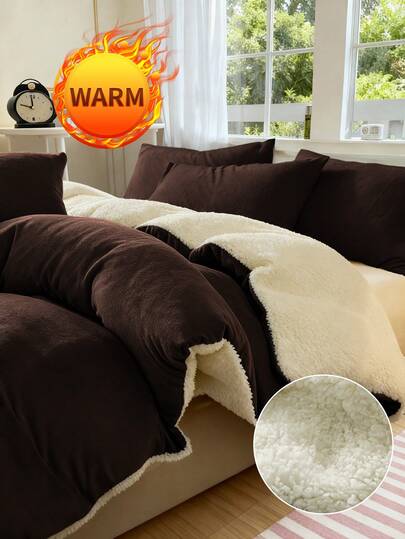 2/3pcs Duvet Cover Set, Bedding, Solid Color Bedding Set, Cozy Room Decoration, Soft And Warm Bedding, Skin-Friendly Comforter Cover Set, Solid Color Series, Easy Care , Autumn And Winter Bedding For Guest Room And Bedroom, Fits For All Size Beds - Twin, Full, Queen, King, 1 Duvet Cover And 1/2 Pillowcases, Home Textile, Bedding Gifts, Machine Washable