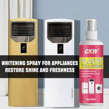 塑料黄变修复剂 - 空调面板修复液，塑料脱色液，用于修复氧化的灯罩和外壳，可恢复发黄、起雾、失去光泽和划痕，多功能翻新剂，修复配方，液体更新剂，持久维护产品，划痕去除家庭维护工具，适用于空调维修专业人员 - 均碼 - 查看 4