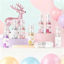 Cake Decorations Glitter, Baking Decor Accessories, DIY Craft Glitter Spray, Baking Glitter Decorations, Party Decor Supplies, Wedding Decor Set, Birthday/Thanksgiving Gift (Stickers Random)