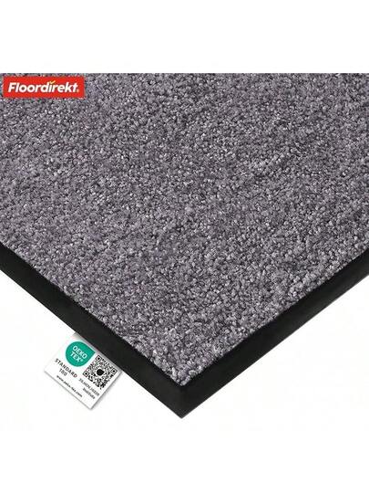 Floordirekt Rhine Dirt Trapper Doormat, Washable Heavy Duty Doormat Non Slip Backing, Entrance Areas Black, 90 Cm 120 view 4