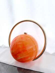 1 szt. unikatowa torebka o dużej pojemności, stylowa na wakacje, podróże, imprezy, wesele, prezent na Walentynki, modna torebka wieczorowa dla kobiet - Pomarańczowy - Zobacz 8