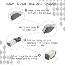 1个可折叠儿童球池，室内/室外婴幼儿游戏围栏，男女宝宝玩具屋球池游戏，易于收纳，户外游戏围栏（不含球）