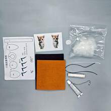 迷你蟑螂和猫形 DIY 工艺套件，手工制作的手机、包、礼物、缝纫用品小雕像饰品 - 彩色 - 查看 9