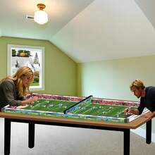 1 套足球射门、冰壶、沙狐球和保龄球 4 合 1 赢家游戏 - 适合所有年龄段儿童和成人的趣味家庭游戏