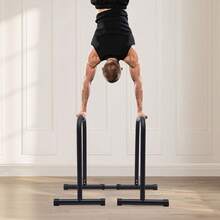 HOHOBLA Dip Bar, Adjustable Parallel Bars For Home Workout, Dip Station With 440lbs Loading Capacity, Heavy Duty Parallel Bars Workout Equipment For Calisthenics, Strength Training [Festive Gift For Halloween & Christmas] - Black - View 3
