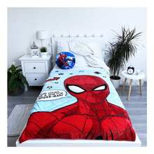 Marvel Spider-Man Microflannel Star Blanket (Blue/Red) - 100% Polyester - (AG3233) - Blue - View 2