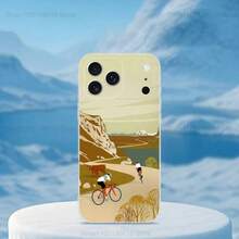 Bike TOUR DE France Phone Case Cover Compatible With  16,15,14,13,12,11,17 Pro,Max,Plus,X,XS,XR,SE,Mini Transparent Soft Cover, Cover Compatible With  17 Case,  17 Pro Case,  17 Pro Max Case