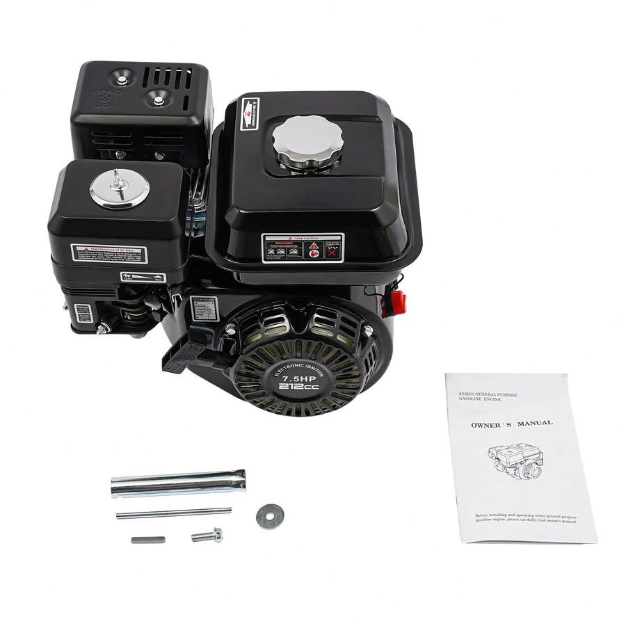 SanBouSi Gasoline Powered Engine Multi-Use Engine 4-Stroke 7.5HP Engine - Black - View 1