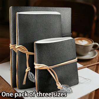 S/M/L,80pages,Black Cover Sketchbook,Square Blank Notebook,Leaf-Shaped Pendant Leather Bookmarks, Travel Sketchbooks, Portable Travel Planners, DIY Journals, Art Notebook,Travel Diary,Stationery,Suitable For Color Pencils, Charcoal Pencils, Markers,School Office Supplies, Perfect Gift,Christmas Gift