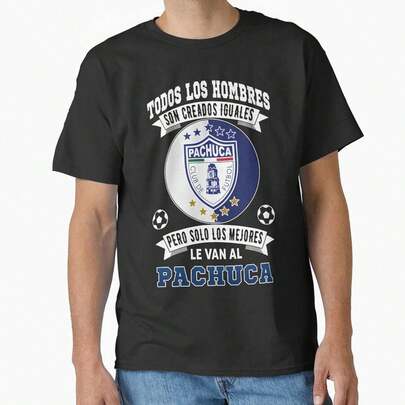 Playera De Tuzos Del PachuC-A Los Mejores Le Van A PachuC-A Futbol S-occer MexiC-Ano Cla-ssic CamisetaCamiseta 100 % algodón de 220 g que ofrece el equilibrio perfecto entre comodidad y estructura. Suave al tacto, pero duradera, es una prenda básica para quienes exigen más de sus zuecos. Tops transpirables, conjuntos de otoño para mujer, conjuntos de vacaciones para mujer, disfraces de Halloween para mujer.