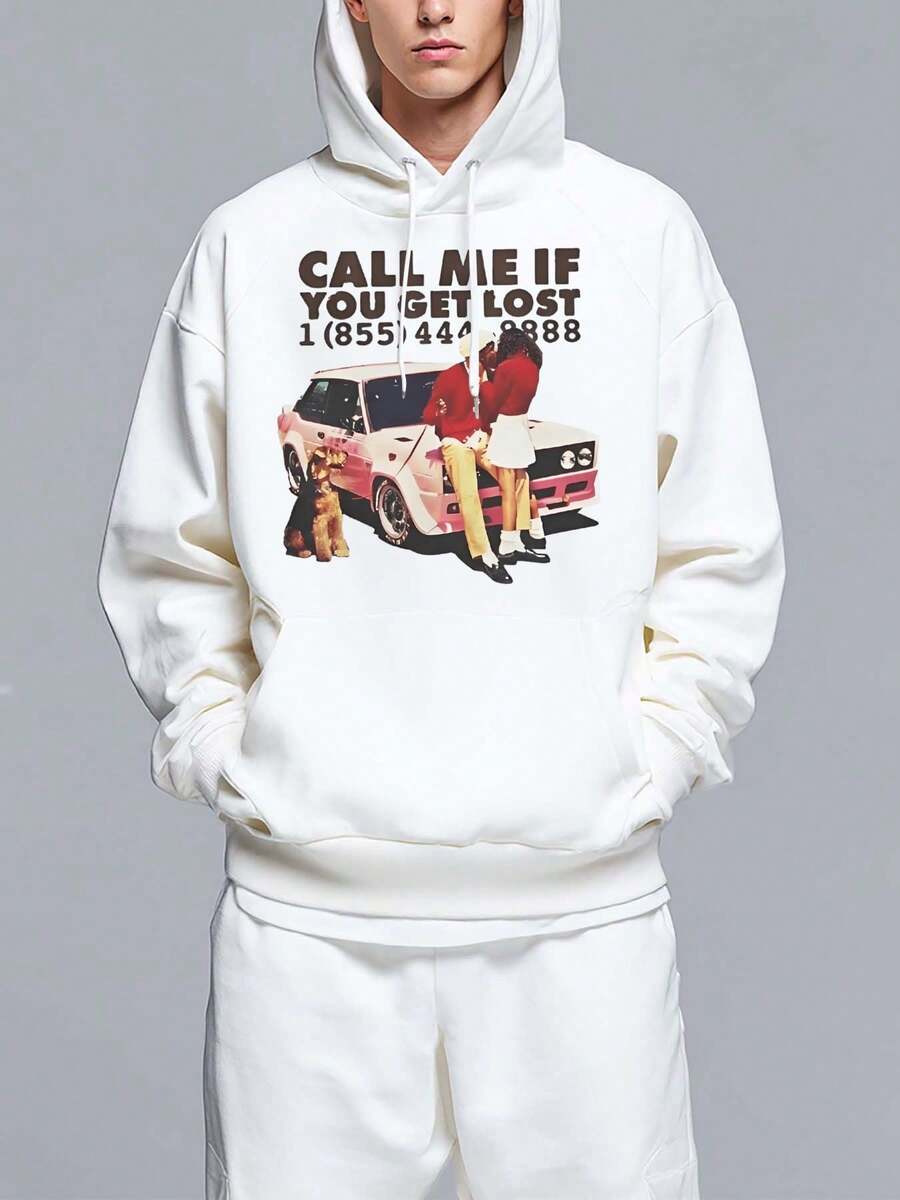 Men Zip-Up Hoodies - White - View 1