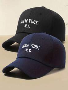 2pcs Embroidered Unisex Baseball Cap, Suitable For Fishing, Parties, Golf, Country Birthday, Vintage, Khaki + Coffee Color - Multicolor 1 - View 11