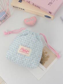 1pc Cute Quilted Camera Bag, CCD Storage Bag, Camera Bag, Soft Material, Anti-Drop And Dust-Proof, Small Pouch, Suitable For Black Card Camera Storage, Minimalist And Portable, Anti-Drop And Scratch-Resistant, Multi-Purpose For Outdoor Use, Camera Accessories Travel Essential, Cruise Essential, Dorm Essential, Birthday Gift, Bridesmaid Gift, Mother's Gift, Teacher's Gift, Valentine's Gift - Multicolor - View 11