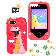 32GB 2.8" Touch Screen Kids Dinosaur Shaped Smartphone Toy With Dual Camera, Photo Stickers & 1080P Video, Educational Toy Gift For 3-12 Years Old Boys And Girls, Creative Christmas/Birthday Present - Multicolor - View 3