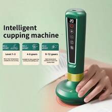 Dispositivo eléctrico de raspado meridiano, dispositivo de ventosas para desobstrucción meridiana, aparato inteligente de cupping, herramienta de masaje - Gris - Ver 7