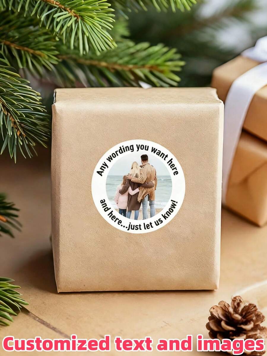 12/24/36/48 pièces Autocollants photo personnalisés, autocollants de mariage, étiquettes photo, autocollants de fête d'anniversaire, personnalisés, étiquettes de célébration, autocollants photo personnalisés pour anniversaires, Saint-Valentin, Fête des mères, anniversaires, Journée des enfants, Fête des pères, remises de diplômes, mariages, pendaison de crémaillère et autres occasions, convenant aux écoles, maisons, bureaux, multifonctionnels, décoratifs, réutilisables