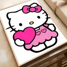 1 tấm áp phích không khung hình H-Hello K-Kitty in nghệ thuật treo tường chống thấm nước trang trí thẩm mỹ cho phòng khách phòng ngủ quán bar - Nhiều màu - Xem 3