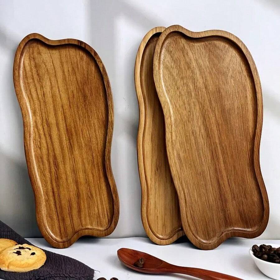 Wooden Dolphin-Shaped Cheese Plate, Tray, Dinner Plate, Acacia Wooden Serving Tray, Suitable For Home Decoration, Food, Cheese, Fruits, Vegetables, Cooked Food, Appetizers Tray, Easy To Clean, Room, Farmhouse Decoration, Elegant And Grand, Kitchen Tools, Christmas, Autumn Harvest Festival, Friend's Birthday Gift
