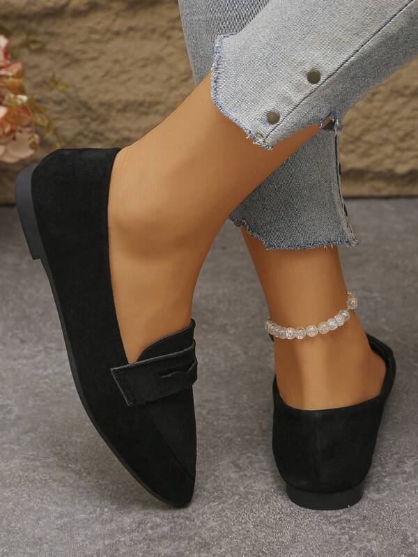 Women's Slip-On Flats Loafers, Comfortable Casual Shoes For Indoor & Outdoor Wear, Plus Size