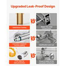 Flush Valves - Spezialventil, ein Loch, roter Punkt, Chromsilber - Ver 4