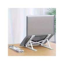 Ipad Stand Holder 10-Levels Angles Adjustable Computer Stand- Compatible With All Laptops And IPad Height Adjustable Portable Laptop Stand -Extra Large Foldable Computer Stand For Desk - Ergonomic,Computer Stand For Desk, Laptop Stand For Desk - màu đen - Xem 6