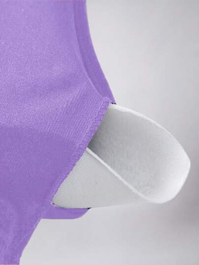 1pc Seamless Adjustable Criss Cross Strap Supportive Sports Bra, Com Tafel Removable Padded Wireless Yoga, Workout Exercise view 7