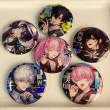 1pc,Link Click Anime Charm, MusicFes Dream Future Badge Cheng Xiaoshi Lu Guang Fashion Accessory, For Backpack Hat DIY Decoration Party Souvenir Gift, Young Group ACG Enthusiasts