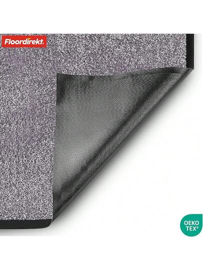 Floordirekt Rhine Dirt Trapper Doormat, Washable Heavy Duty Doormat Non Slip Backing, Entrance Areas Black, 90 Cm 120 view 5