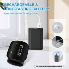 2025Wrist Blood Pressure Monitor, Rechargeable Blood Pressure Monitor For Home Use, LED Display, Voice Broadcast, Wrist Measuring Instrument, Touch Screen Wrist Blood Pressure Cuff, 99x2 Reading Memory Wrist Blood Pressure Monitor, With Carrying Case. - 1 - 查看 4