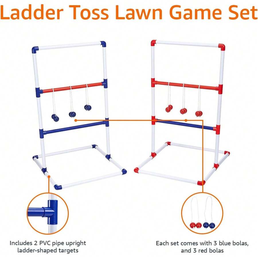Basics Juego de Ladder toss, rojo/azul - 1 - Ver 1