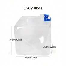 Faltbarer Wasserbehälter mit Hahn, Camping Wasserkrug geeignet für Outdoor Wandern Rucksack, Camping, Autofahren, Innenbereich, Notfall, tragbarer zusammenklappbarer Wasserbehälter