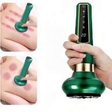 手持式电动杯按摩器，带滚珠轴承，USB充电，档位可调，1800mAh电池容量 - 綠色 - 查看 2