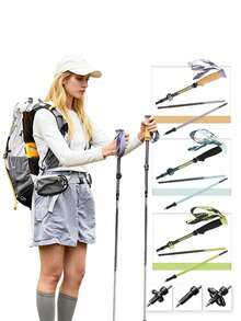 Naturehike 1 件 5 节可折叠登山杖，T800 碳纤维，超轻便携 - A - 查看 2