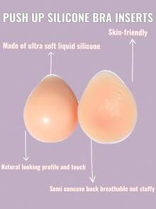 زوج من أشكال السيليكونية الناعمة والواقعية والأنيقة على شكل قطرة ماء، مناسبة للتمارين الخفيفة، إعادة بناء بعد استئصاله، مقاومة للماء، صديقة للبشرة، بروتيزات متينة، قابلة للغسل باليد - بيج - مشاهدة 5