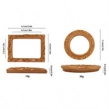 欧式复古INS金色迷你相框道具美甲项链拍照饰品珠宝拍摄背景配件 - 彩色 - 查看 40