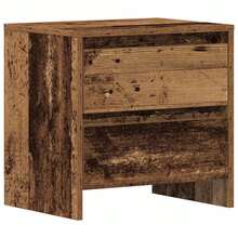 vidaXL 2 Stück Nachttisch Aus Altholz, 45 X 34 X 44,5 Cm, Holzwerkstoff - Yellow - View 6