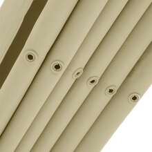 Retractable Awning Cover Modern Archway Sun Shade Steel Pergola - Beige - View 8
