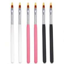 6 Piece Ombre Nail Brush Set Precise Tip Streak Free Blending Pro Level Nail Art Tools Beginner Friendly For Home Travel Gift Set Women - Cọ bóng - Xem 8