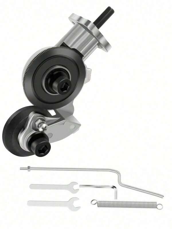 Heavy Duty Metal Cutting Drill Bit Attachment - Manual Drill Press Shears, No Assembly Required, For Cutting Thin Sheets, Aluminum, Steel, Iron - Compatible With Standard Drill Presses - Industrial Workshop And DIY Projects, Metal Working Tool, Sturdy Tool Design, Durable Construction, Aluminum Cutting, Compact Design, High Strength Material, Sheet Metal Shears, Home Workshop Users