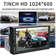 Hippcron Single DIN Car MP5 Player, 7-Inch HD Touchscreen, Bluetooth Connection, Support CarPlay And Android Auto, 12V Power, FM Radio, ISO Interface, AUX Input, SD Card Slot, USB Port - With Carplay and Android Auto - View 8