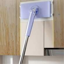 Lazy Portable Mop With Replaceable Cleaning Cloths - Heavy-Duty ABS Construction, Space-Saving Design, Compatible With Standard Cleaning Cloths - Suitable For Kitchens, Bathrooms, Windows, Floors - Ideal For Household And Commercial Cleaning, Multi-Functional Cleaning Tool - 彩色 - 查看 9