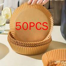 50/100/200 قطعة من أوراق الخبز القابلة للتخلص منها لقلاية الهواء، أوراق خبز قلاية الهواء غير لاصقة، أوراق بطانة قلاية الهواء الدائرية، ورق زبدة غير لاصق للخبز والميكروويف، اكسسوارات المطبخ، لوازم الحفلات، أساسيات الخبز، ورق غير لاصق، دائري، مقاوم للشحوم، مواد، ورق الطهي، تحضير الطعام