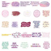 50 pièces Autocollants avec phrases inspirantes en anglais, convenant pour le scrapbooking, les journaux, les cahiers, les bouteilles d'eau, les voitures, etc. Design basé sur la foi avec des messages positifs, excellent cadeau